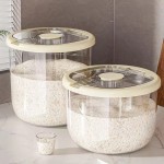 米桶家用厨房食品级米缸防虫防潮储粮桶五谷杂粮翻盖大容量密封桶
