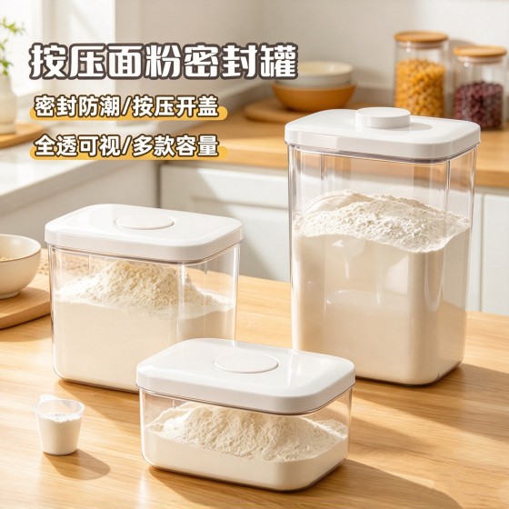 米桶食品级家用装米桶防虫防潮米缸大容量储粮桶透明可视面桶米箱