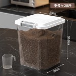 储存量大翻盖式米桶猫粮狗粮储存面粉储物密封防虫防潮家用装米箱