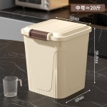 储存量大翻盖式米桶猫粮狗粮储存面粉储物密封防虫防潮家用装米箱