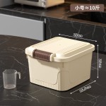 储存量大翻盖式米桶猫粮狗粮储存面粉储物密封防虫防潮家用装米箱