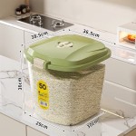 辉海家用米桶防虫防潮密封食品级记录日期米面储存罐大容量米桶箱