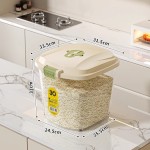 辉海家用米桶防虫防潮密封食品级记录日期米面储存罐大容量米桶箱