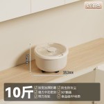 25年新款米桶家用厨房底部滑轮50斤大容量顶部翻盖密封桶米缸