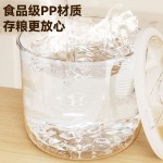 25年新款米桶家用厨房底部滑轮50斤大容量顶部翻盖密封桶米缸