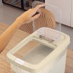 批发米桶20斤食品级密封米缸面粉五谷杂粮猫粮储箱粮仓防潮食品级