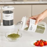 五谷杂粮收纳罐食品级pp密封罐米桶家用装米防潮桶粮食冰块储存罐