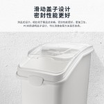 烘焙店面粉白糖储存车米桶商用移动干货粮食储存箱食品级PP储物桶