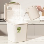 家用厨房米桶防虫防潮密封塑料加厚米箱装面粉杂粮透明带盖收纳盒