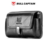 牛船长BULLCAPTAIN 手机小腰包男士多功能头层牛皮横竖款穿腰带包