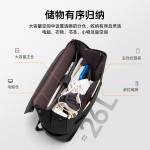 OSOCE英国休闲双肩包大容量背包 男士商务出差多功能电脑包便携式