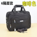 加厚新款商务男士手提公文包办公包工具包多功能防水公文包行李包