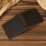 男士真皮短款钱包简约疯马皮休闲卡夹复古头层牛皮卡包Wallet