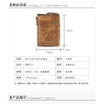 牛船长皮具 真皮复古男士钱包头层牛皮多卡位拆分钱夹零钱包卡包
