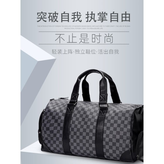 鞋位旅行包男士手提包大容量时尚商务出差旅游健身包登机行李包潮