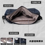 简约男士斜挎包大容量通勤饺子包港风男女通用背包外出旅行包
