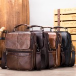 玛轮特新款男士斜挎包手提包休闲包真皮单肩包男款牛皮包man bag