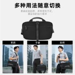 跨境男士斜挎包潮酷防泼水时尚斜挎包男机车大容量休闲简约手提包