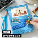 批发旅行手账本旅游盖章手帐笔记本活页可拆卸便携护照证件收纳本