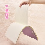B5马卡龙纯色空白本横线加厚直背笔记本小学生记事手账本简约笔记