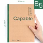 晨MG光capable笔记本子办公记事本无线装订本练习本软抄本A5B5