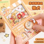 卡通可爱扭蛋机关口袋本加厚笔记本女孩记事本趣味解压手账玩具本