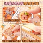卡通可爱扭蛋机关口袋本加厚笔记本女孩记事本趣味解压手账玩具本