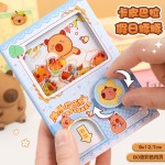 卡通可爱扭蛋机关口袋本加厚笔记本女孩记事本趣味解压手账玩具本
