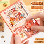 卡通可爱扭蛋机关口袋本加厚笔记本女孩记事本趣味解压手账玩具本