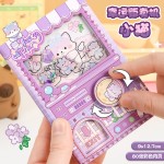 卡通可爱扭蛋机关口袋本加厚笔记本女孩记事本趣味解压手账玩具本