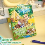 初中生卡通磁扣笔记本皮面磁扣做手账高颜值日记本加厚全彩页批发