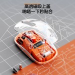 裂纹Q7无线蓝牙三模透明鼠标可充电女生平板电脑笔记本办公鼠标