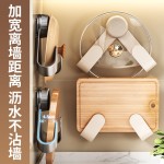 锅盖架子免打孔壁挂式厨房砧板案板架菜板放置器多功能锅盖置物架