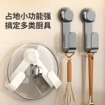 吸盘锅盖架壁挂免打孔多功能厨房置物架子菜板放置架砧板收纳神器