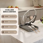 厨房锅盖架锅铲托置物架菜板多功能家用台面多层坐式砧板