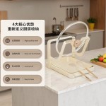 厨房锅盖架锅铲托置物架菜板多功能家用台面多层坐式砧板