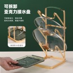 免打孔锅盖架厨房置物架多功能锅盖放置器放厨具勺子铲锅盖收纳架