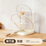 台面托家用多功能厨房锅盖架砧板架多层板坐式锅铲沥水菜板置物架