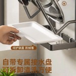 锅盖架子免打孔壁挂式厨房置物架砧板放置架案板菜板支架收纳神器