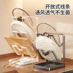 厨房锅盖架台面砧板收纳架锅盖置物架收纳家用多功能菜板沥水架