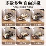 严选可调节锅具收纳架厨房抽拉式置物架橱柜整理碗碟架锅盖架锅架