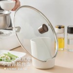 现代简约纯色锅盖架厨房台面多功能置物架汤勺架砧板架收纳架轻奢