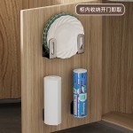 跨境多功能锅盖架免打孔家用厨房锅盖放置器浴室壁挂收纳架代发