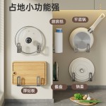 跨境多功能锅盖架免打孔家用厨房锅盖放置器浴室壁挂收纳架代发