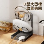 桌面厨房锅盖架台面置物架多功能锅铲架子收纳砧菜板放置器勺子