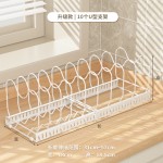 跨境可伸缩锅盖架家用 厨房整理台面多功能锅具收纳架 厨房置物架