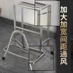 加粗架子特厚不锈钢锅盖架厨房多功能收纳架置物架台面放菜板神器