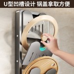 免打孔折叠锅盖架菜板砧板架厨房置物架家用收纳架壁挂式放置神器