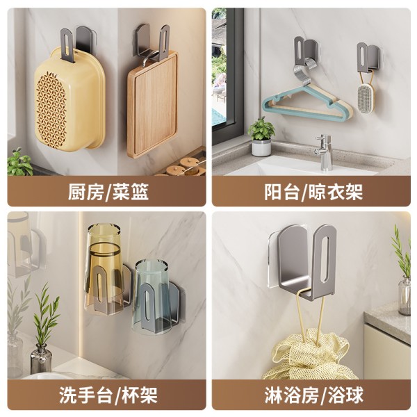 厨房锅盖架壁挂式砧板架平底欧式北美风锅收纳沥水置物架免打孔
