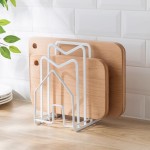 厨房锅盖架厨具滤水收纳置物架案板收纳架菜板砧板架kitchen rack